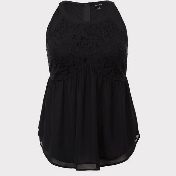 Torrid Lace Halter Top (size 00) - Picture 3 of 11